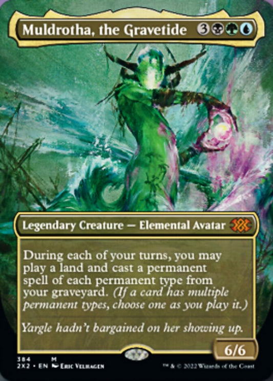 Muldrotha, the Gravetide (Borderless Alternate Art) [Double Masters 2022] [Foil]