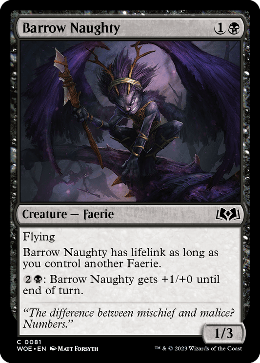 Barrow Naughty [Wilds of Eldraine] [Foil]