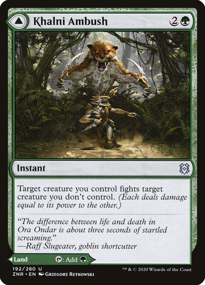 Khalni Ambush // Khalni Territory [Zendikar Rising] [Foil]