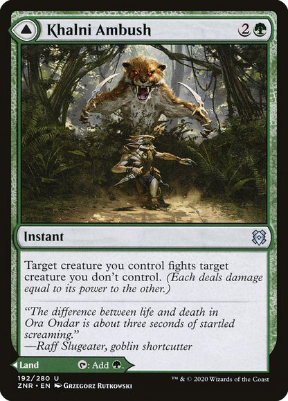 Khalni Ambush // Khalni Territory [Zendikar Rising] [Foil]