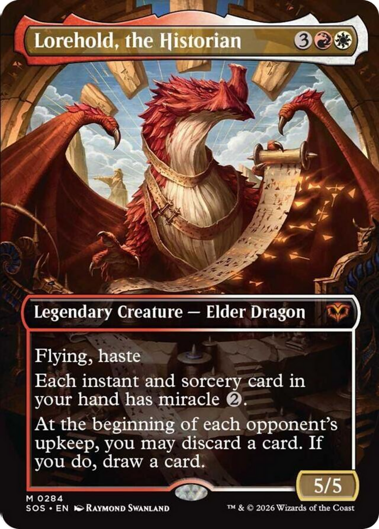 Lorehold, the Historian (Borderless) [Secrets of Strixhaven] [Foil]