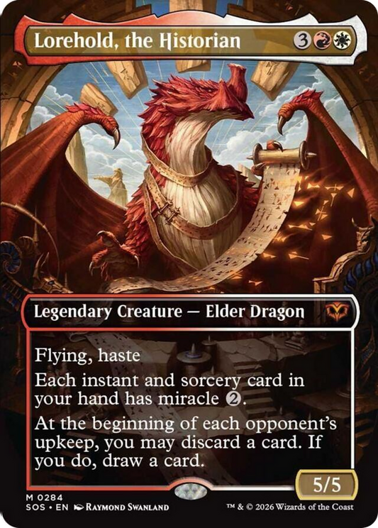 Lorehold, the Historian (Borderless) [Secrets of Strixhaven] [Foil]