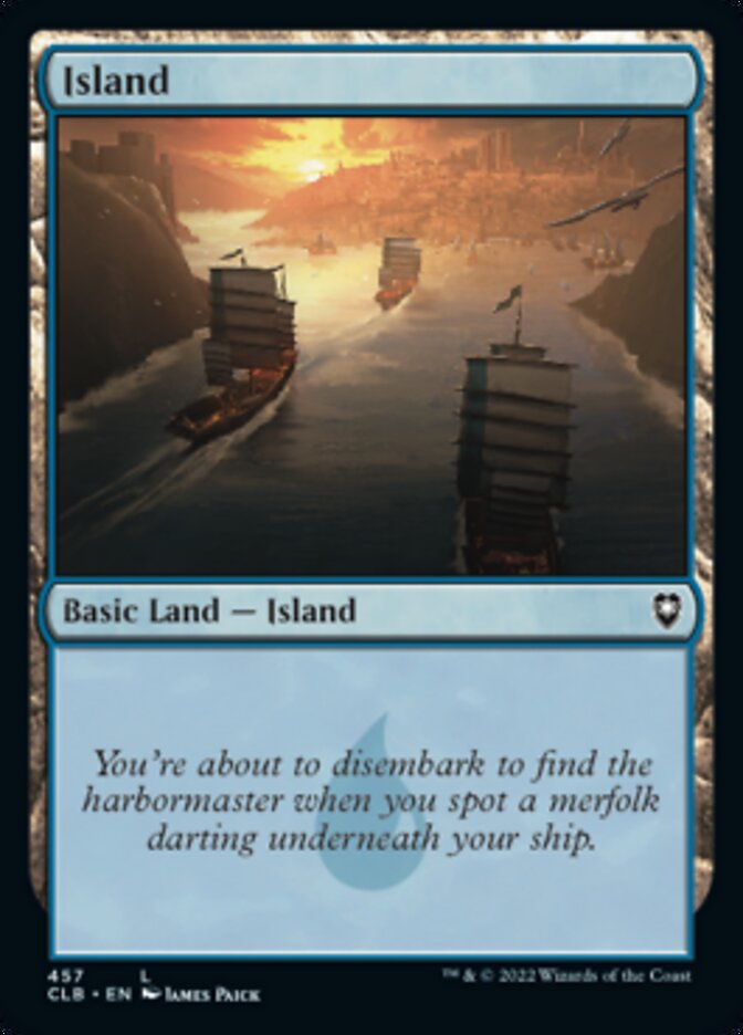 Island (457) [Commander Legends: Battle for Baldur's Gate] [Foil]