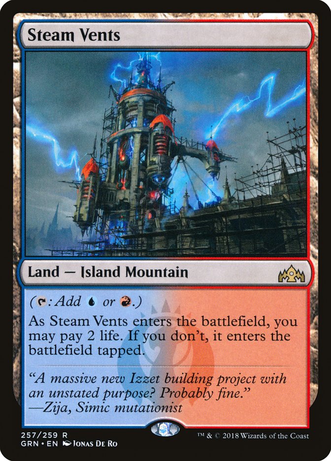 Steam Vents [Guilds of Ravnica] [Foil]