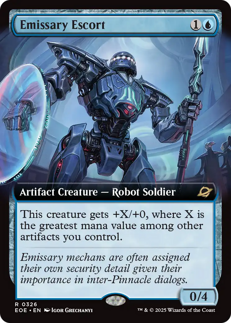 Emissary Escort (Extended Art) [Edge of Eternities] [Foil]