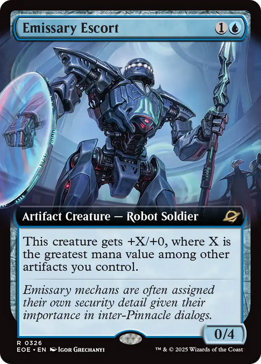 Emissary Escort (Extended Art) [Edge of Eternities] [Foil]