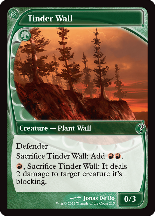 Tinder Wall (Future Sight) [Mystery Booster 2] [Foil]