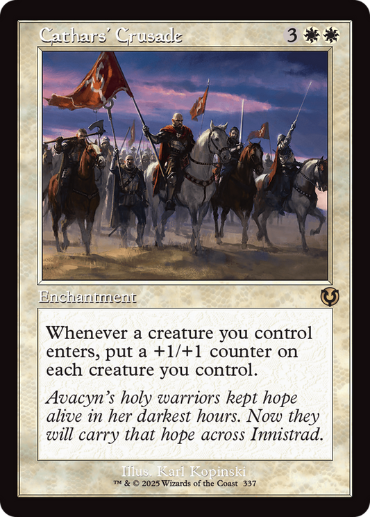 Cathars' Crusade (Retro Frame) [Innistrad Remastered] [Foil]