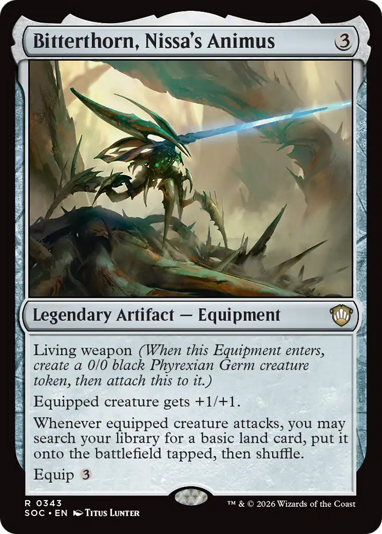 Bitterthorn, Nissa's Animus [Secrets of Strixhaven Commander] [Foil]