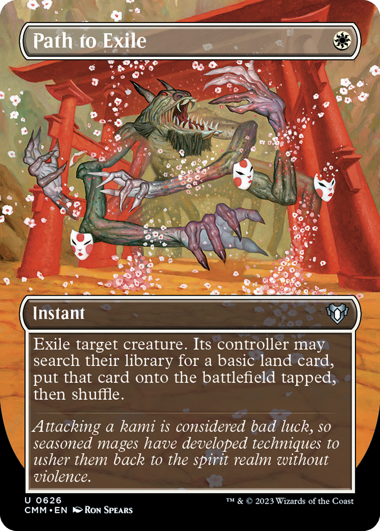 Path to Exile (Borderless Alternate Art) [Commander Masters] [Foil]