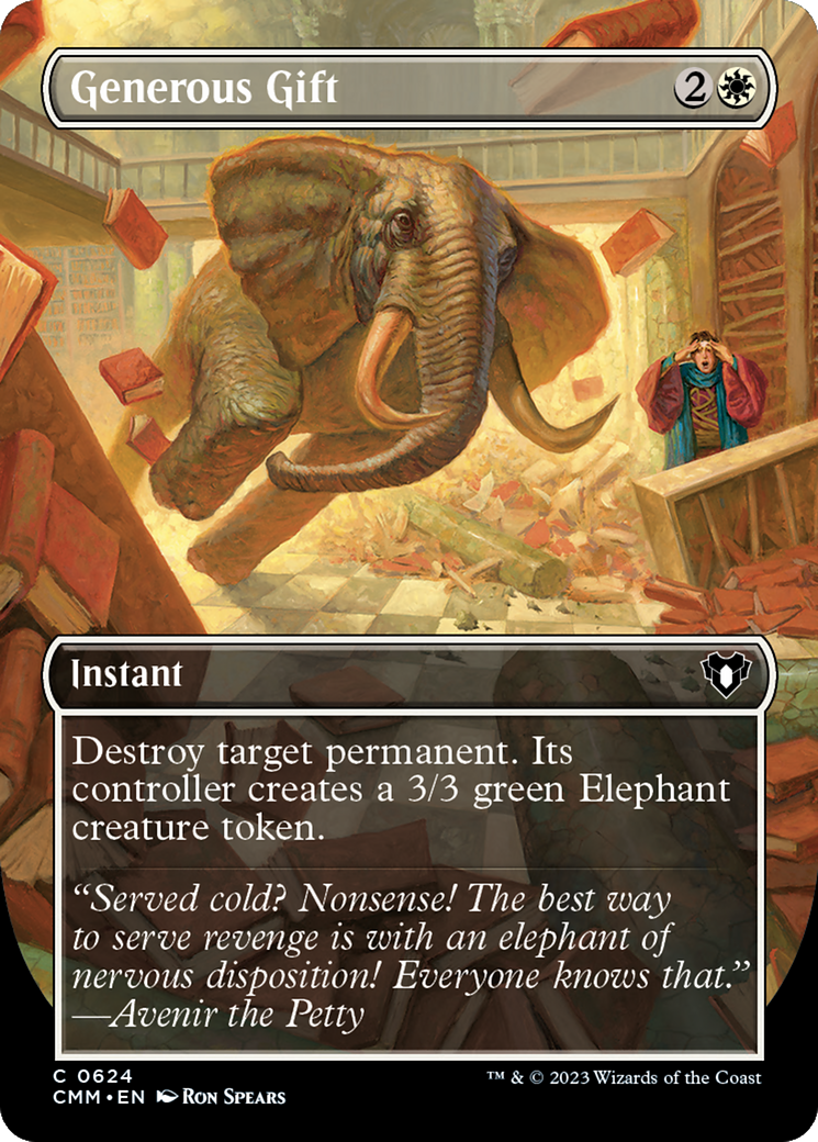 Generous Gift (Borderless Alternate Art) [Commander Masters] [Foil]