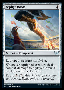 Zephyr Boots [Strixhaven: School of Mages] [Foil]