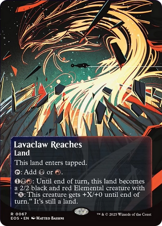 Lavaclaw Reaches (0067) (Borderless) [Edge of Eternities: Stellar Sights] [Foil]