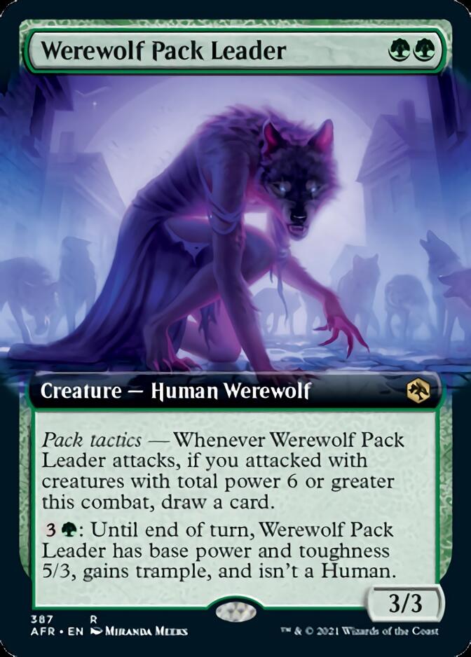 Werewolf Pack Leader (Extended Art) [Dungeons & Dragons: Adventures in the Forgotten Realms] [Foil]