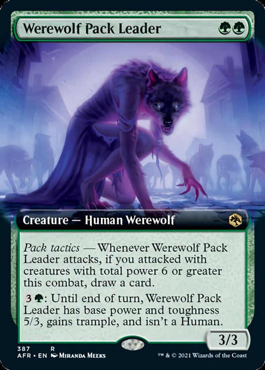 Werewolf Pack Leader (Extended Art) [Dungeons & Dragons: Adventures in the Forgotten Realms] [Foil]