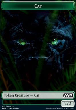 Beast // Cat (011) Double-Sided Token [Core Set 2021 Tokens]