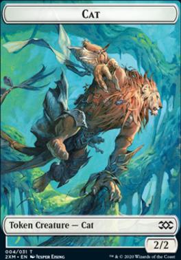 Angel // Cat Double-Sided Token [Double Masters Tokens]