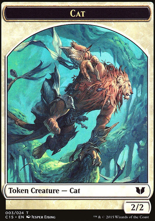 Spirit (023) // Cat Double-Sided Token [Commander 2015 Tokens]
