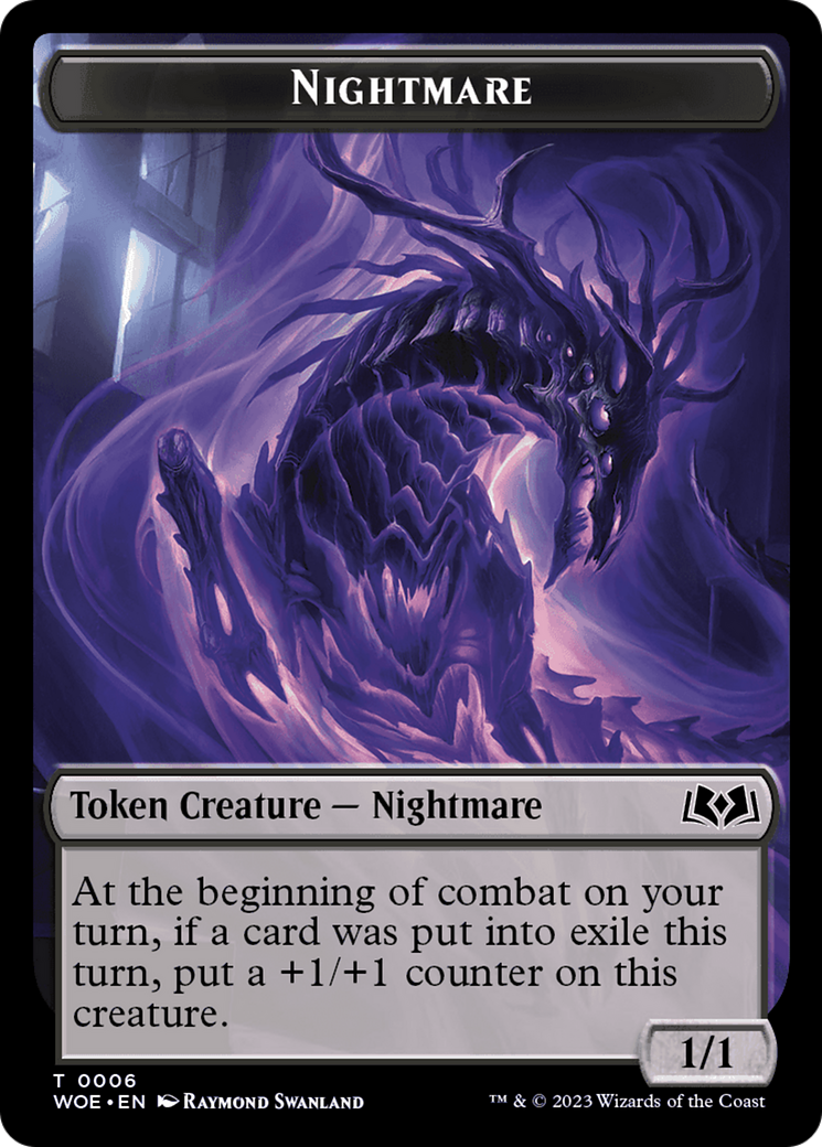 Nightmare Token [Wilds of Eldraine Tokens] [Foil]