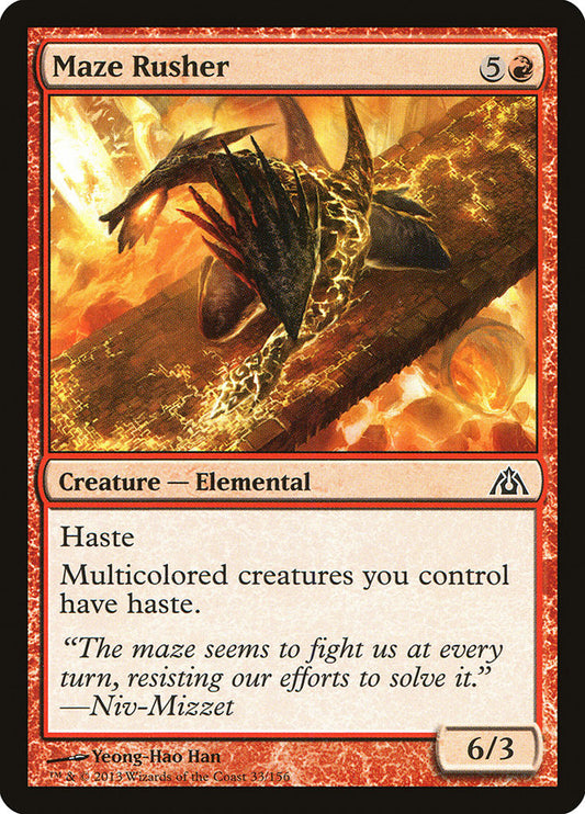 Maze Rusher [Dragon's Maze] [Foil]