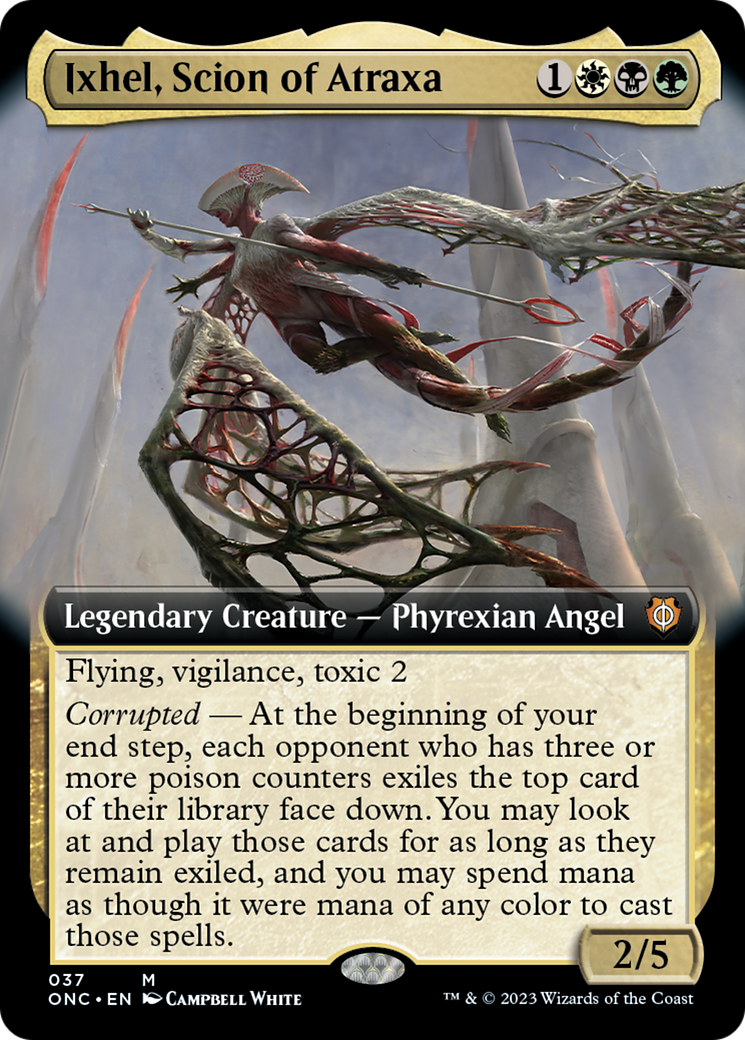 Ixhel, Scion of Atraxa (Extended Art) [Phyrexia: All Will Be One Commander] [Foil]