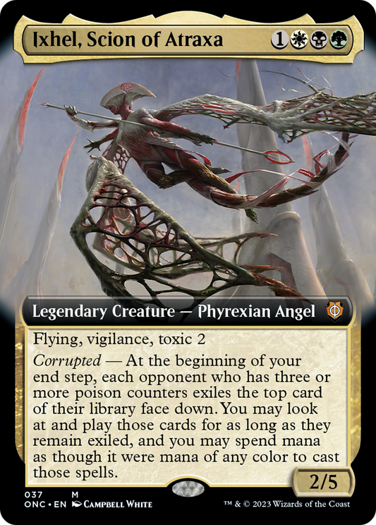 Ixhel, Scion of Atraxa (Extended Art) [Phyrexia: All Will Be One Commander] [Foil]