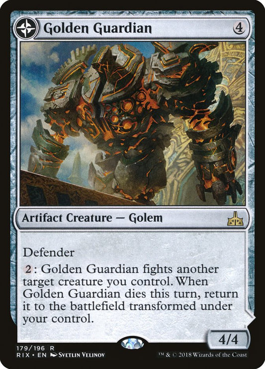 Golden Guardian // Gold-Forge Garrison [Rivals of Ixalan] [Foil]