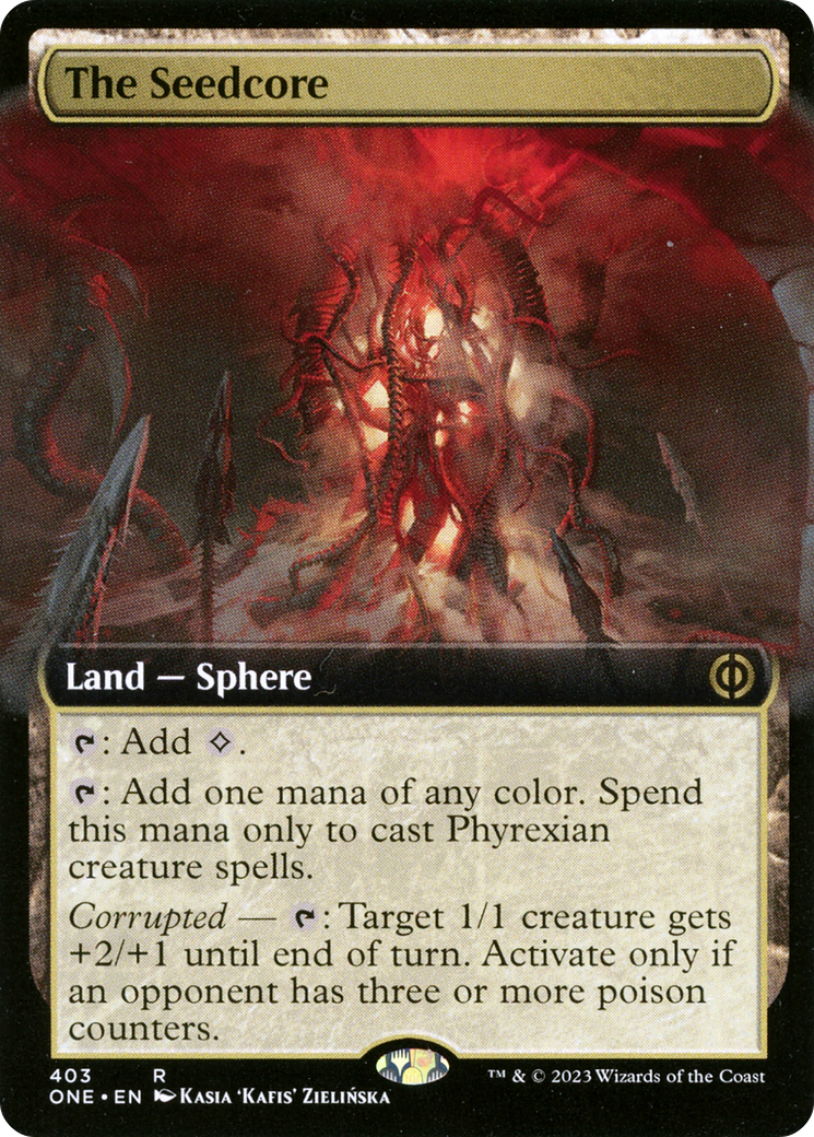 The Seedcore (Extended Art) [Phyrexia: All Will Be One] [Foil]