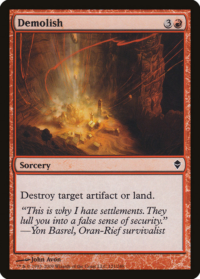 Demolish [Zendikar] [Foil]