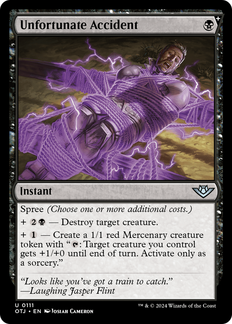 Unfortunate Accident [Outlaws of Thunder Junction] [Foil]