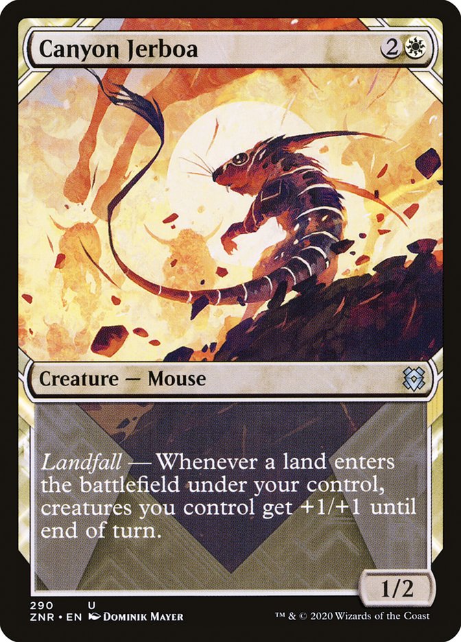 Canyon Jerboa (Showcase) [Zendikar Rising] [Foil]