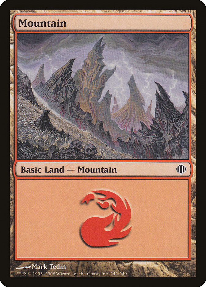 Mountain (242) [Shards of Alara] [Foil]