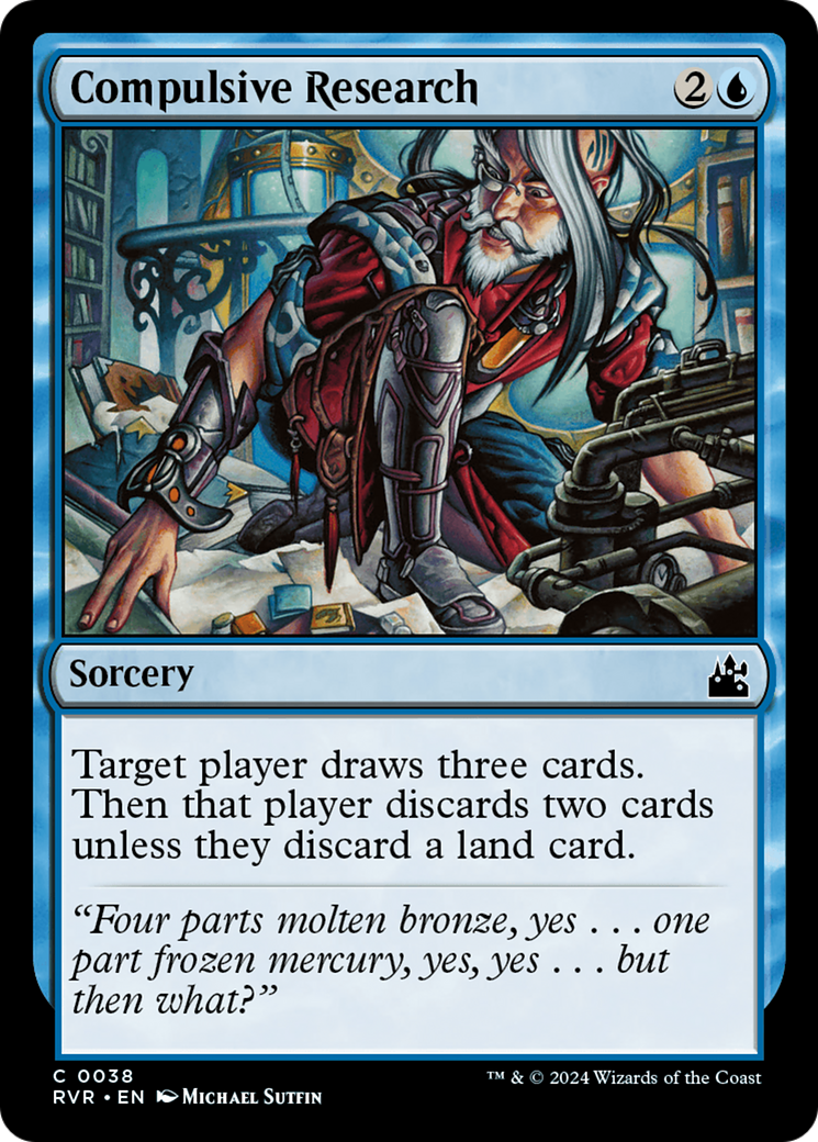 Compulsive Research [Ravnica Remastered] [Foil]