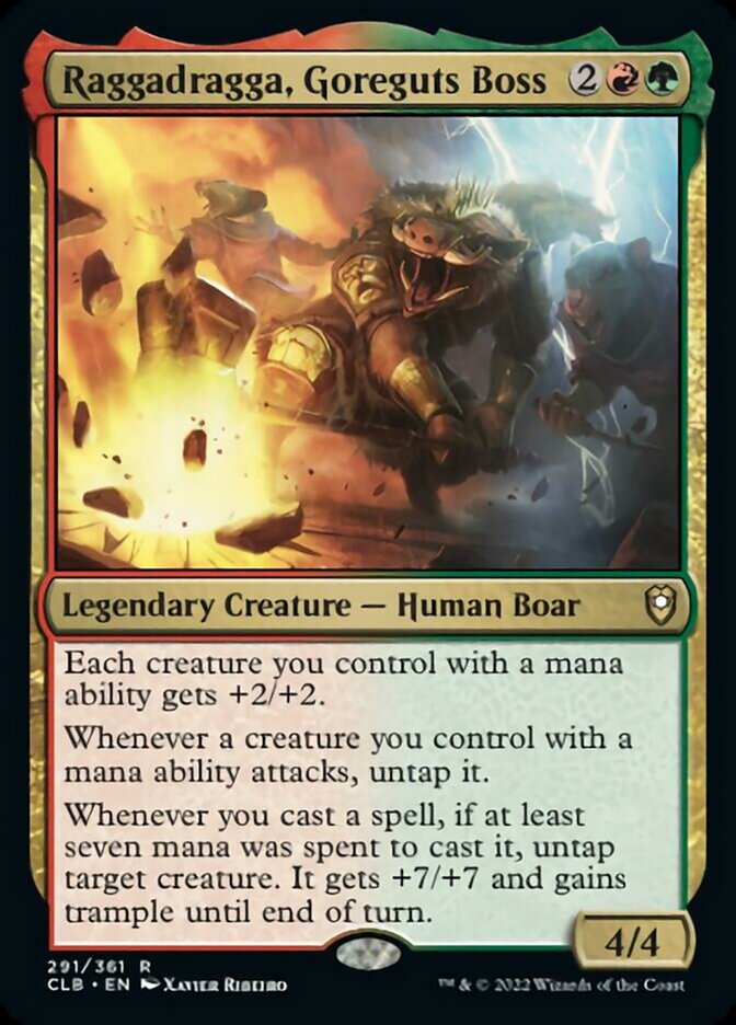 Raggadragga, Goreguts Boss [Commander Legends: Battle for Baldur's Gate] [Foil]