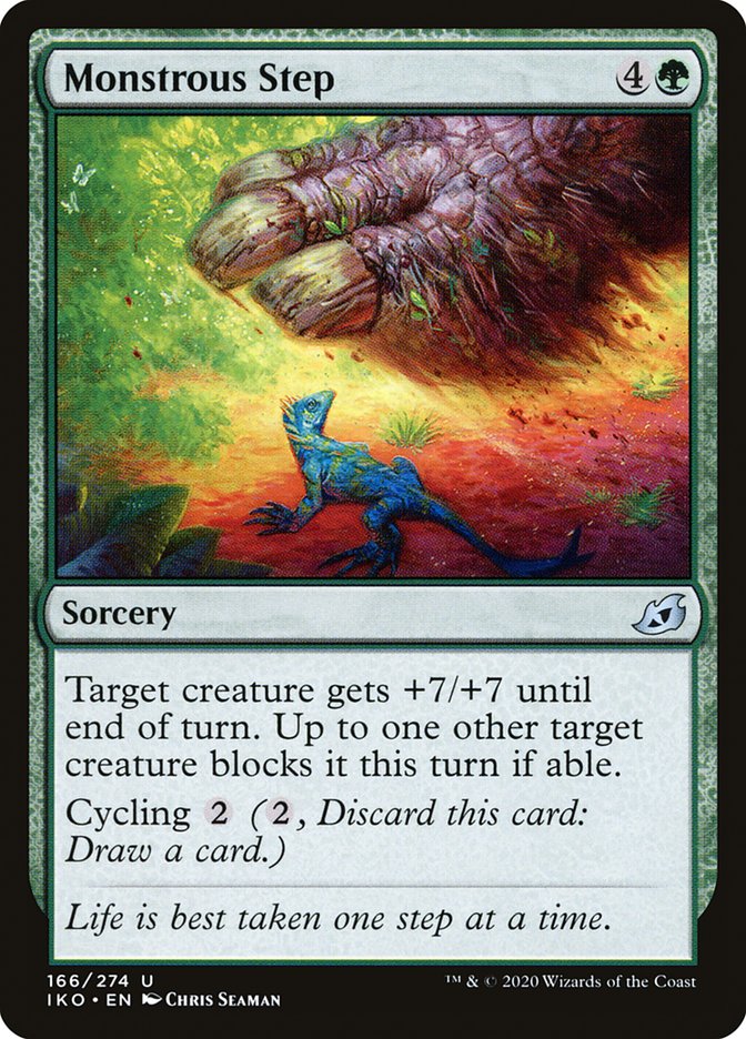 Monstrous Step [Ikoria: Lair of Behemoths] [Foil]