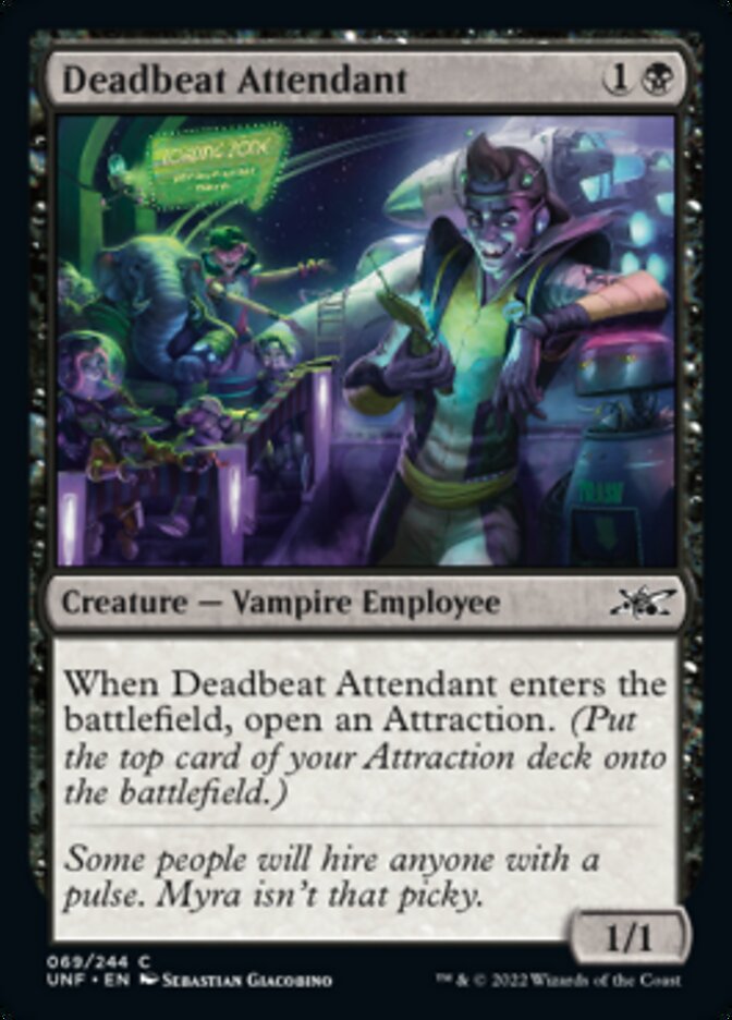 Deadbeat Attendant [Unfinity] [Foil]