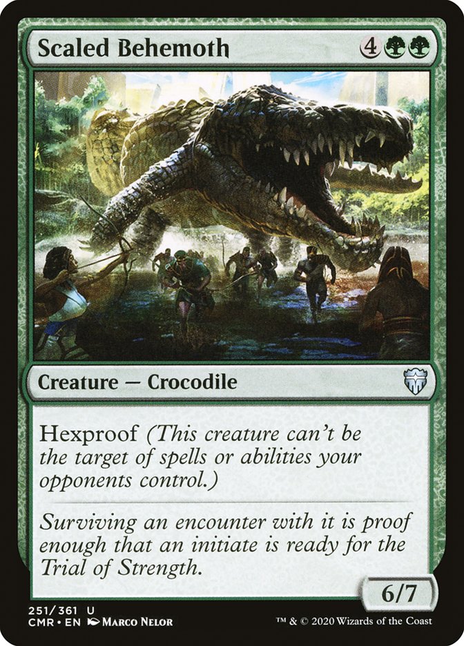 Scaled Behemoth [Commander Legends] [Foil]