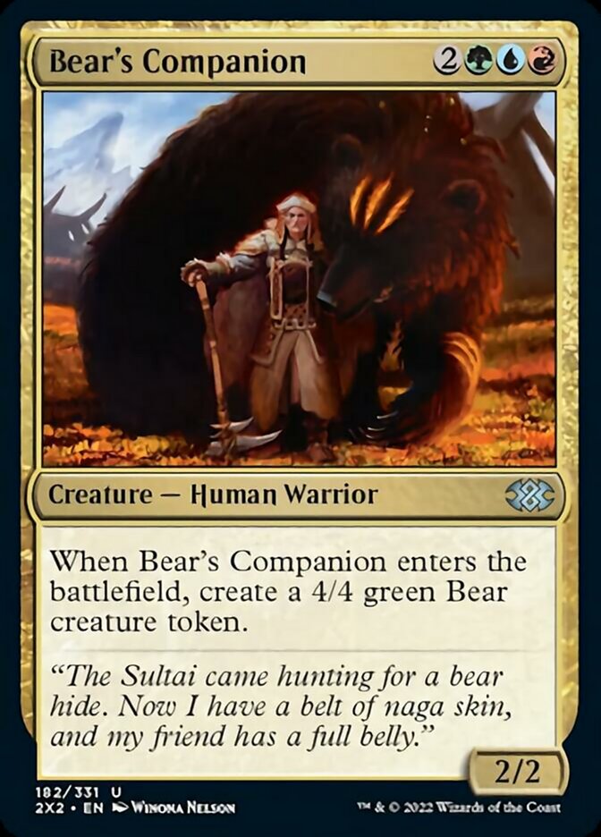 Bear's Companion [Double Masters 2022] [Foil]