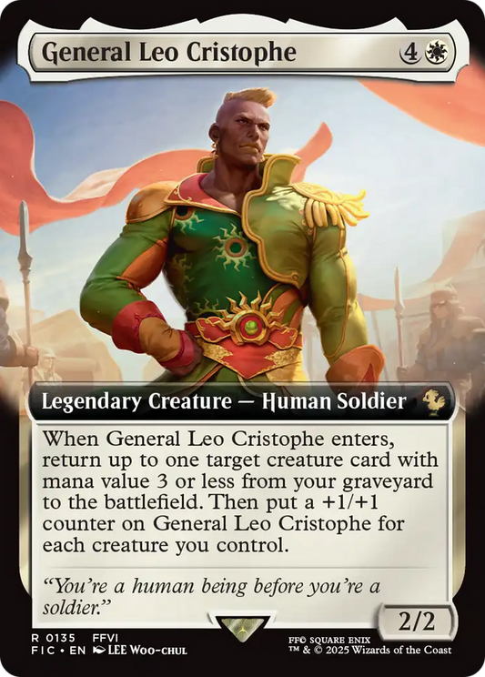 General Leo Cristophe (Extended Art) [FINAL FANTASY Commander] [Foil]