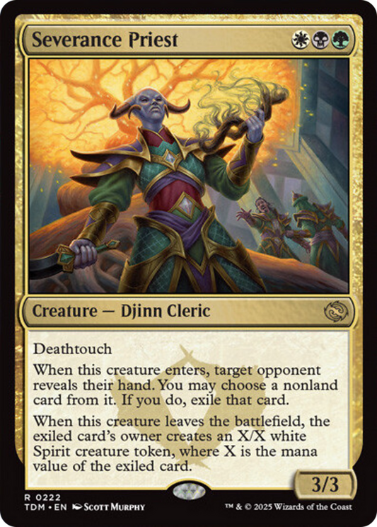 Severance Priest [Tarkir: Dragonstorm] [Foil]