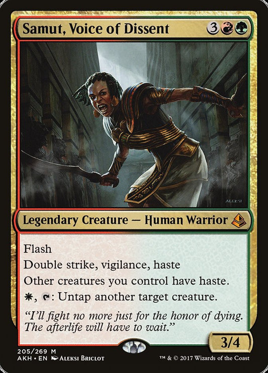 Samut, Voice of Dissent [Amonkhet] [Foil]