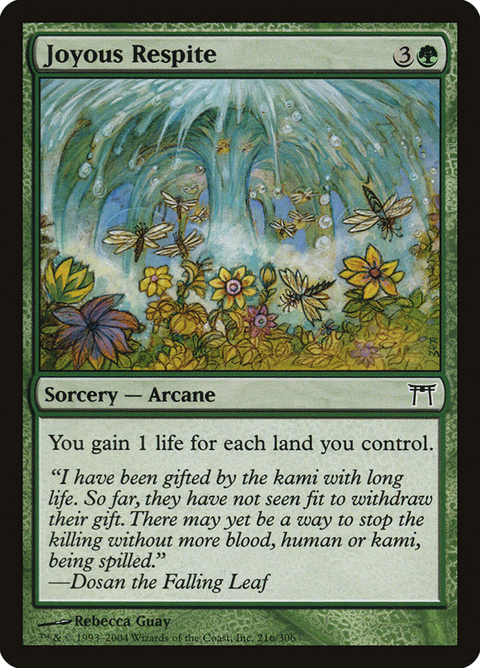 Joyous Respite [Champions of Kamigawa] [Foil]