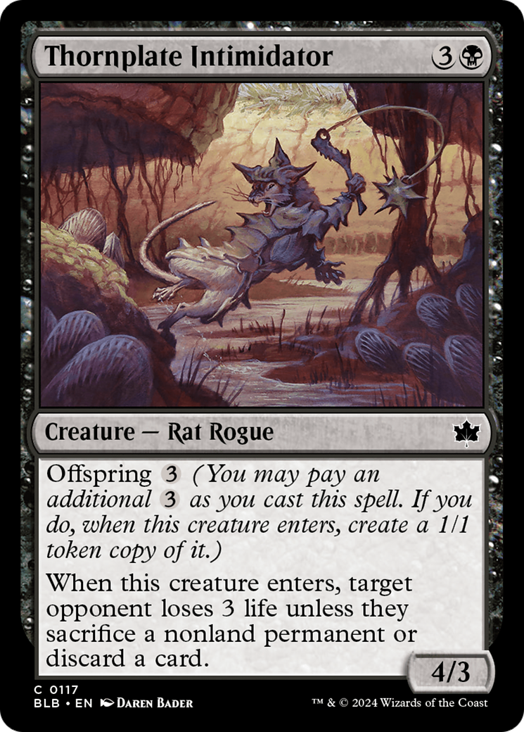 Thornplate Intimidator [Bloomburrow] [Foil]