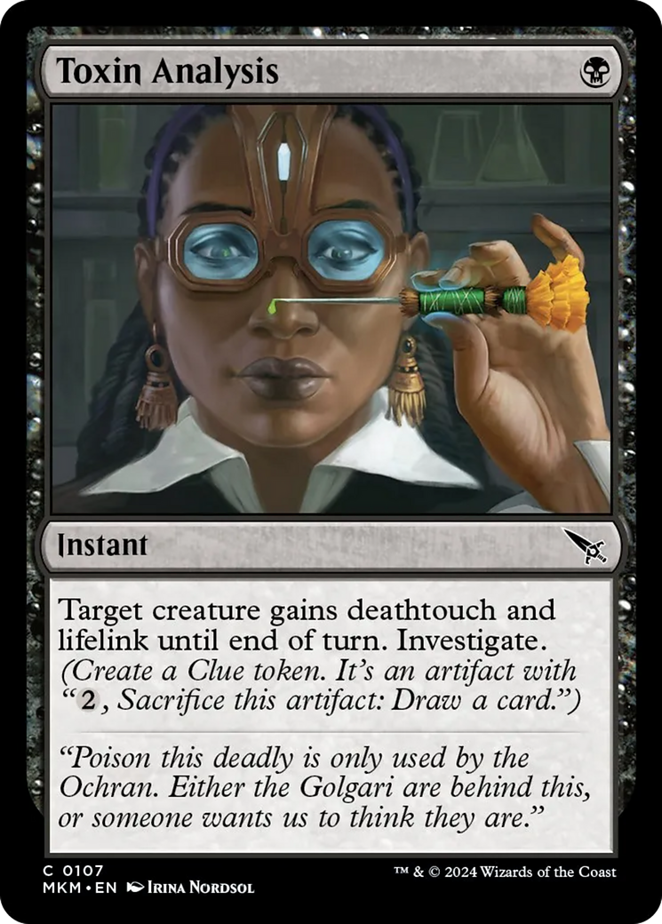 Toxin Analysis [Murders at Karlov Manor] [Foil]