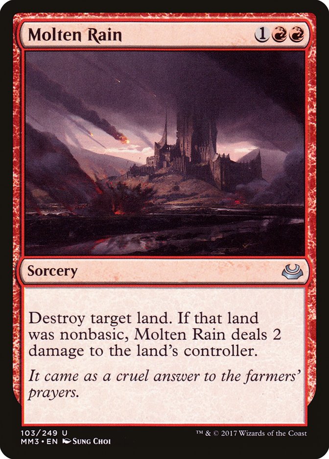 Molten Rain [Modern Masters 2017] [Foil]