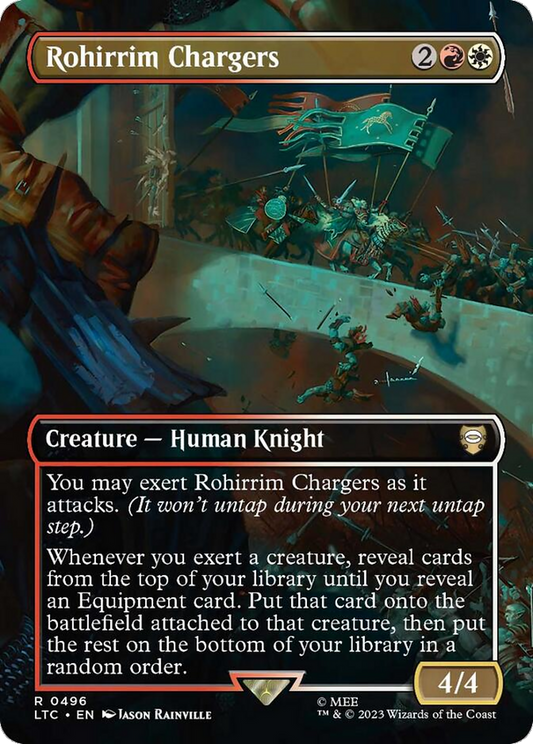 Rohirrim Chargers (Borderless) [The Lord of the Rings: Tales of Middle-Earth Commander] [Foil]