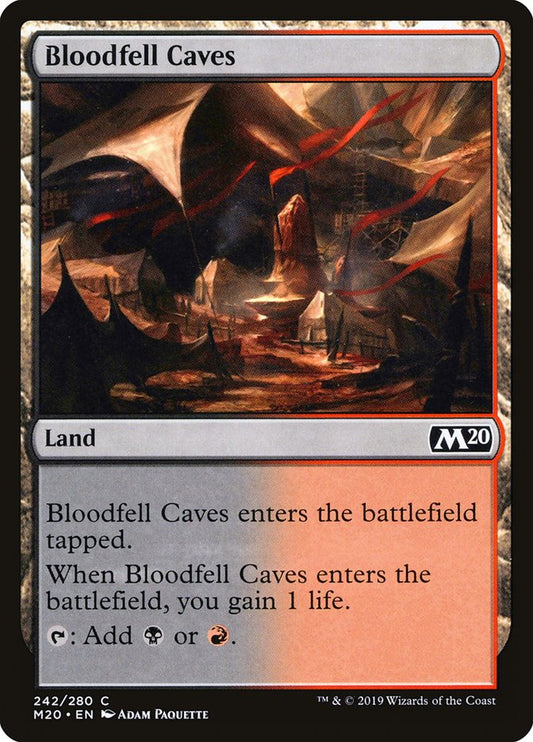Bloodfell Caves [Core Set 2020] [Foil]
