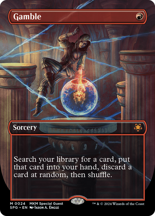 Gamble (Borderless) [Murders at Karlov Manor Special Guests] [Foil]