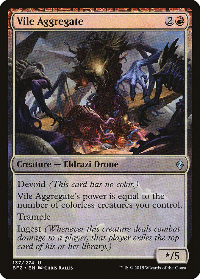 Vile Aggregate [Battle for Zendikar] [Foil]