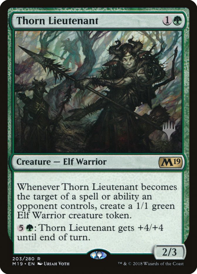 Thorn Lieutenant (Promo Pack) [Core Set 2019 Promos] [Foil]
